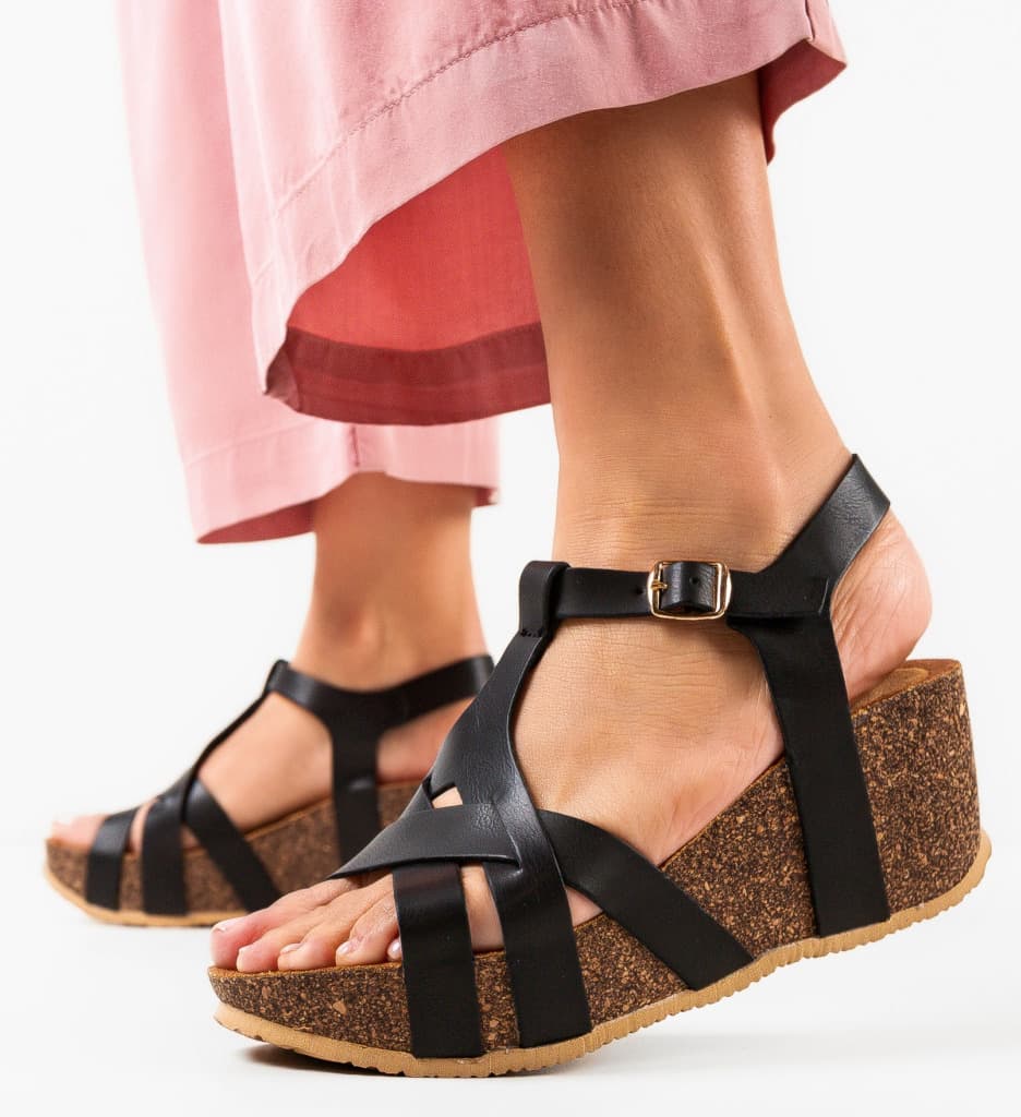 Platforme dama Chelsea Negre