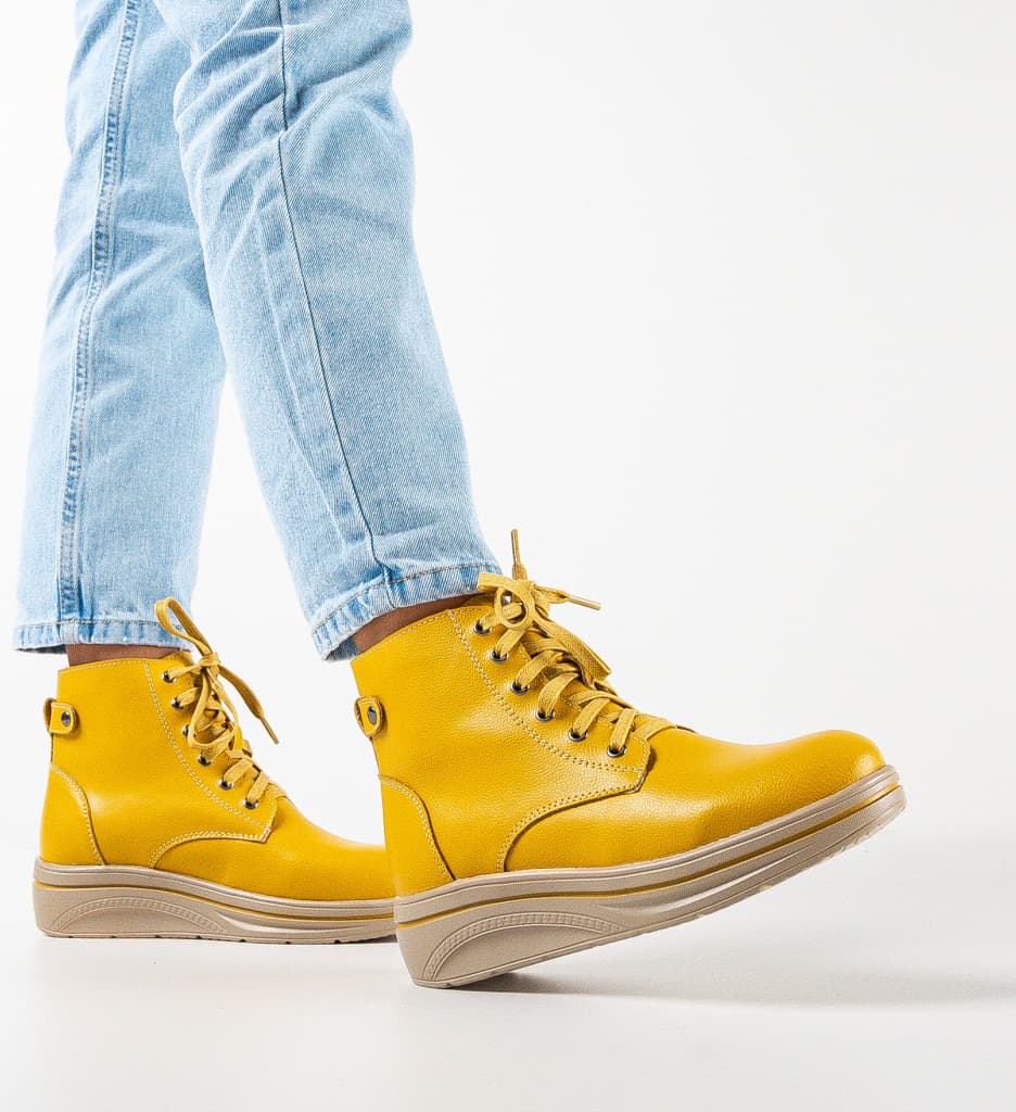 Pantofi Casual Lakiob Galbeni