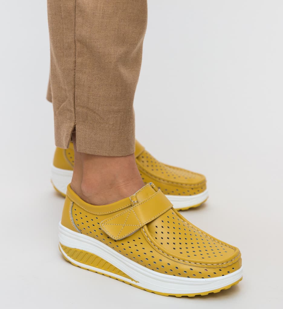 Pantofi Casual Bozta Galbeni