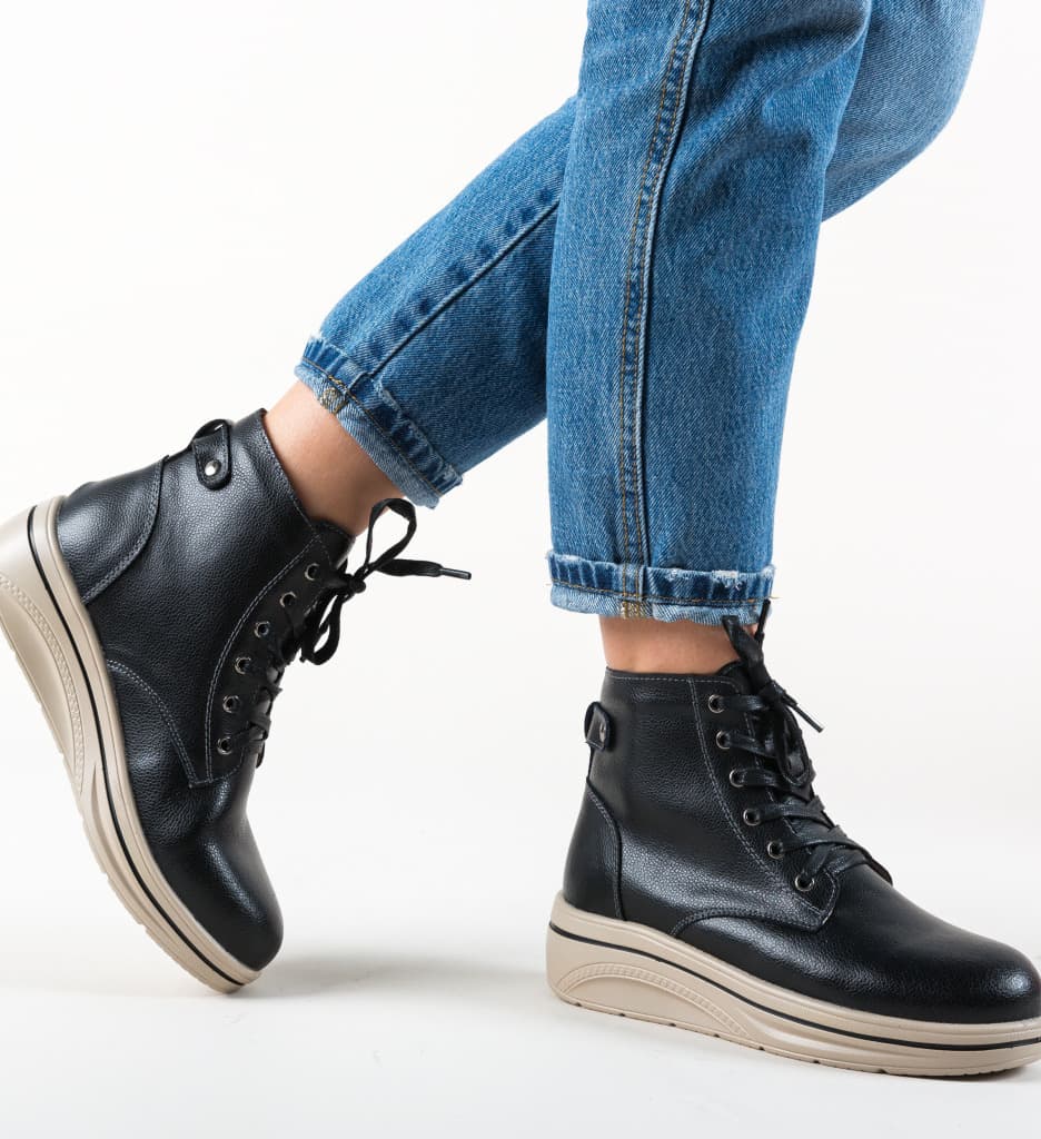 Pantofi Casual Lakiob Negri