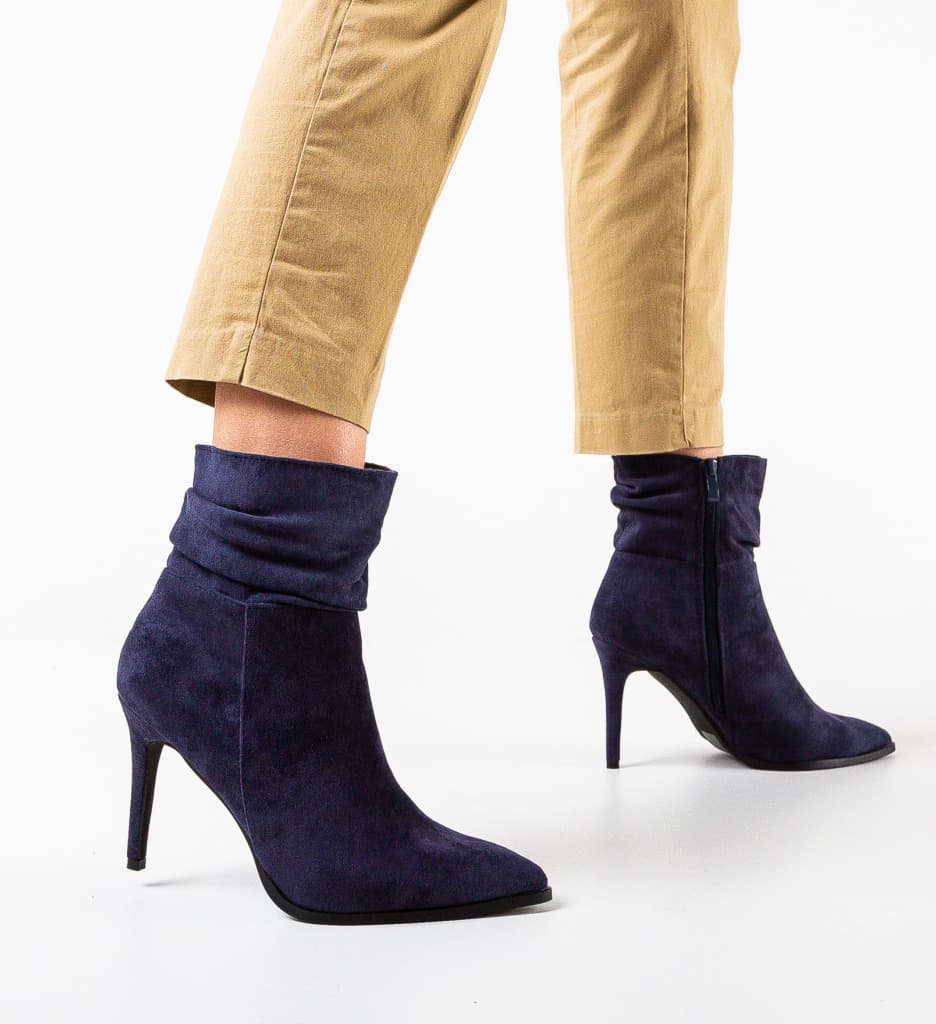 Botine dama Ving Bleumarin