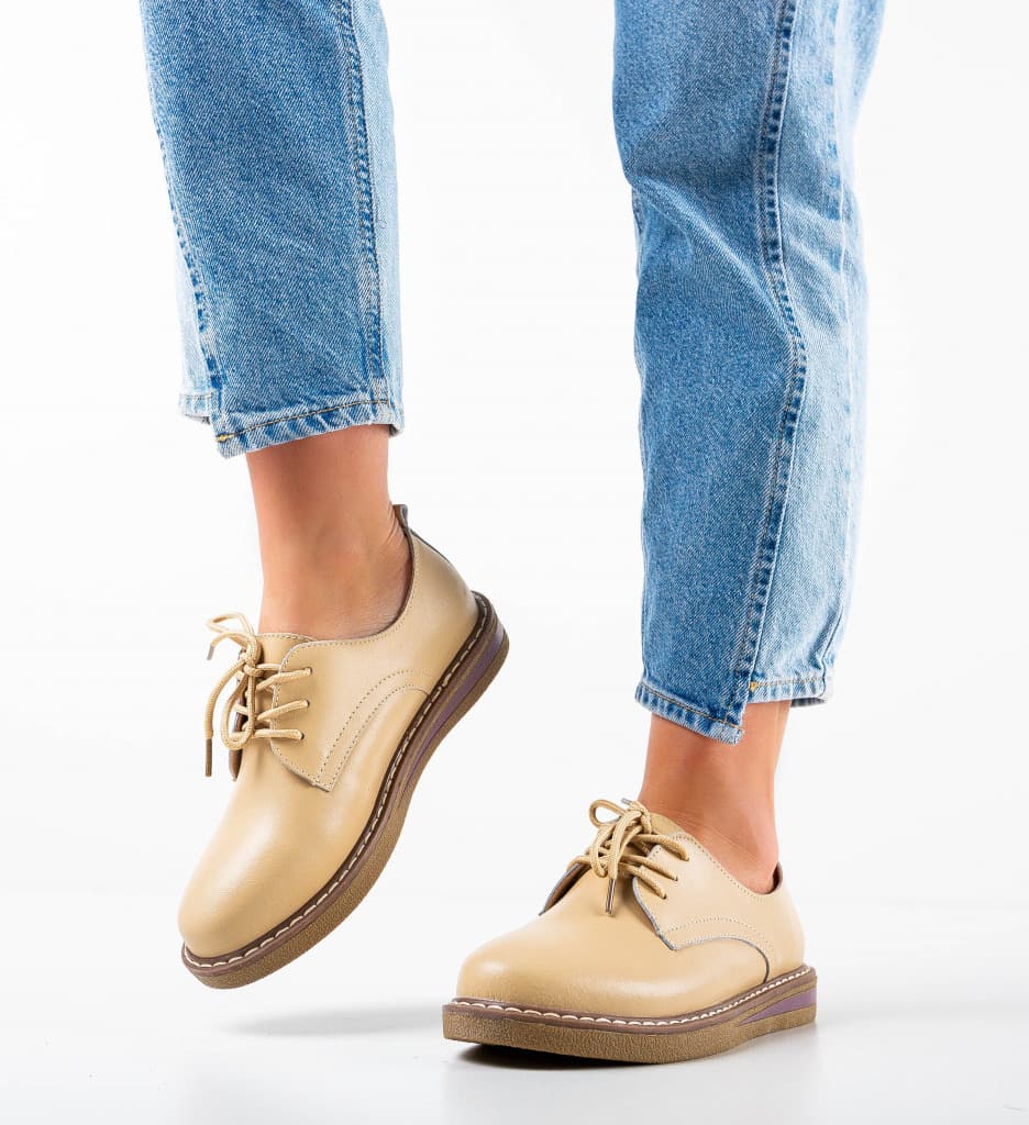 Pantofi Casual Doria Bej
