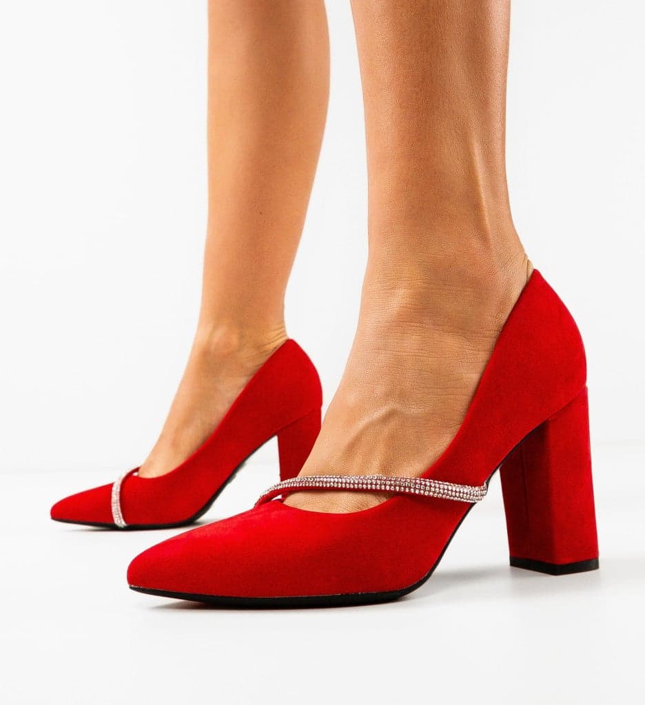 Pantofi dama Pherick Rosii
