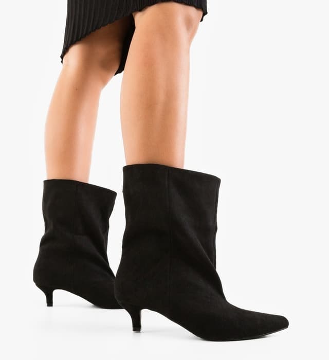 Botine dama Cow Negre