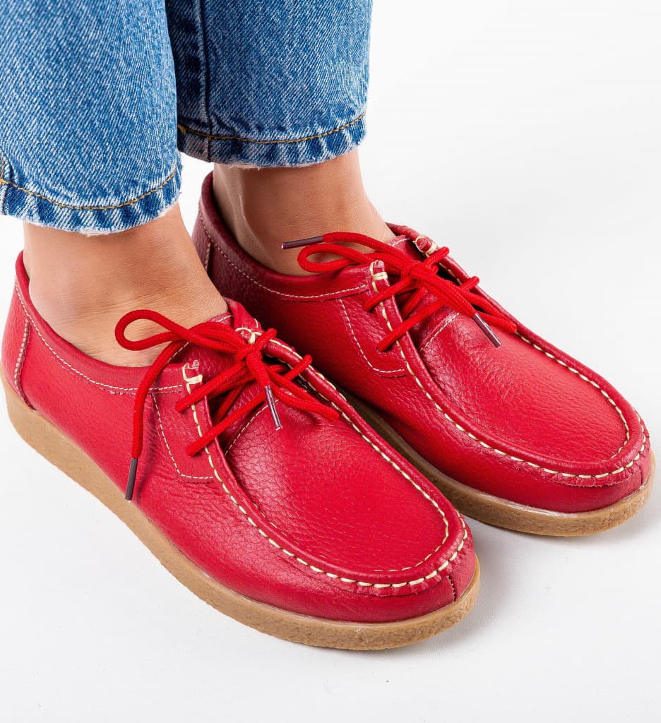 Pantofi Casual Niko Rosii