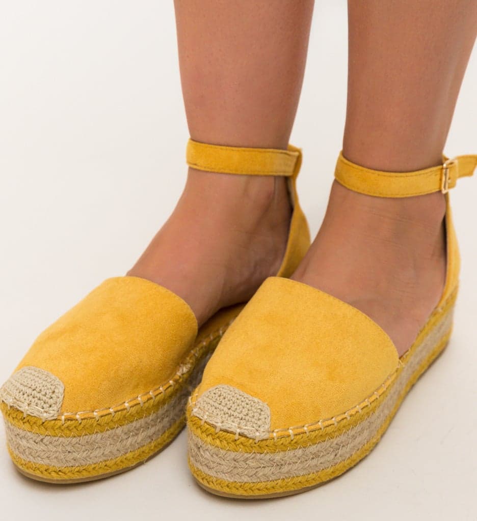 Espadrile Efan Galbene