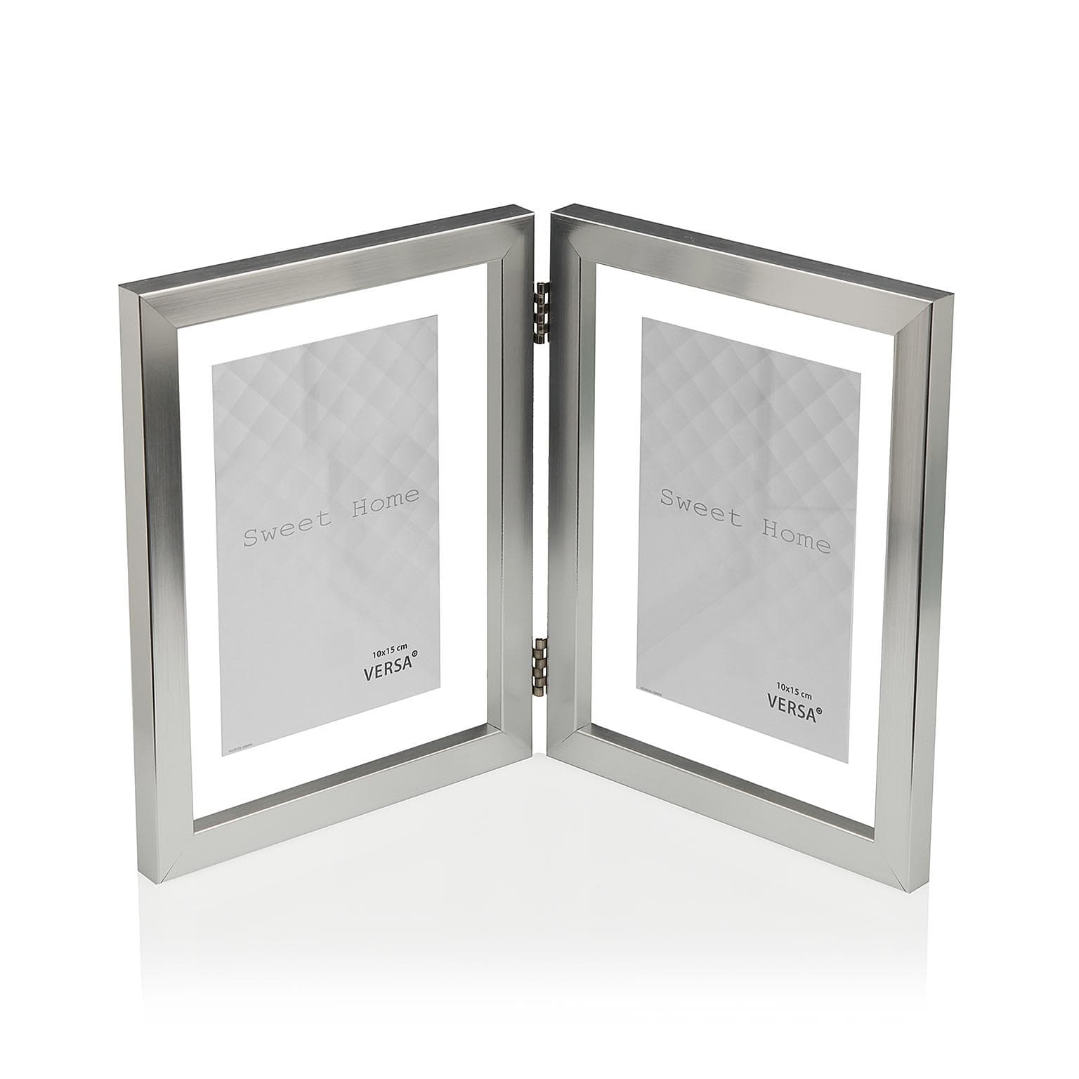 Rama foto dubla - Argintie - 10x15 | Versa