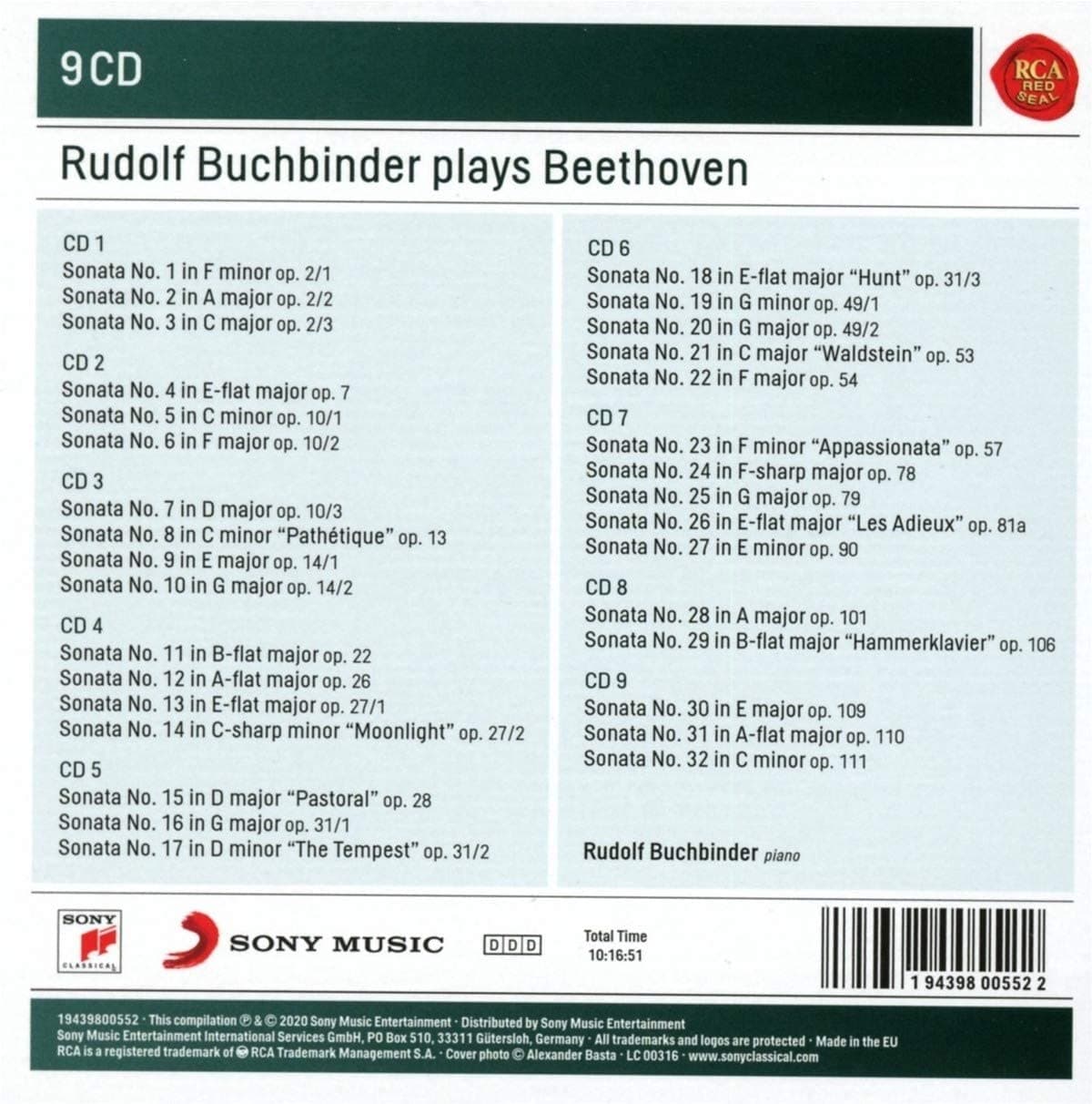 Beethoven - The Sonata Legacy | Rudolf Buchbinder, Ludwig Van Beethoven
