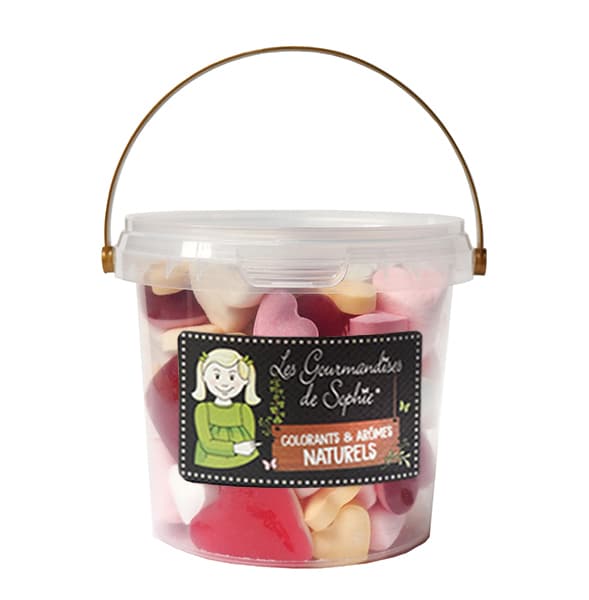 Galetusa mix de jeleuri si bezele - Les Seaux Sweet Love, 210g | Les Gourmandises de Sophie
