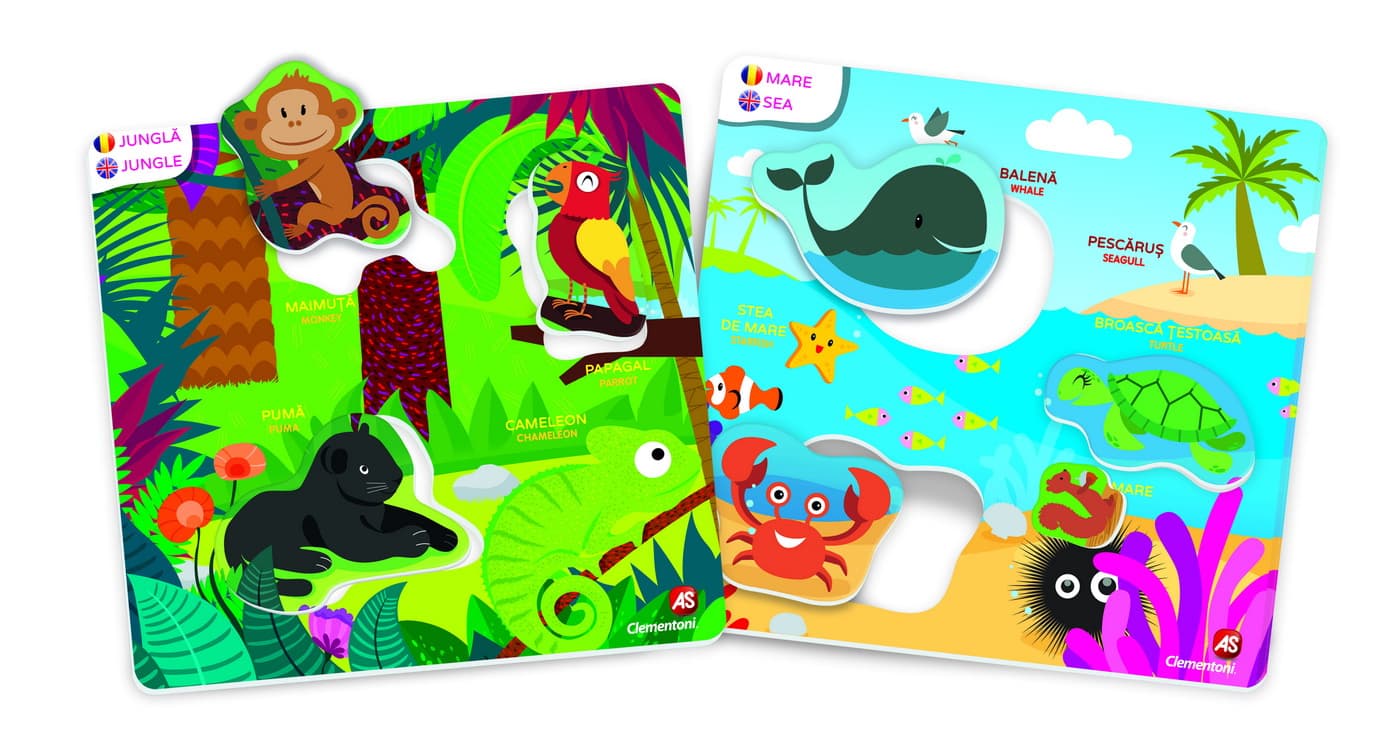 Puzzle educativ - Agerino - Habitatul animalutelor | Clementoni