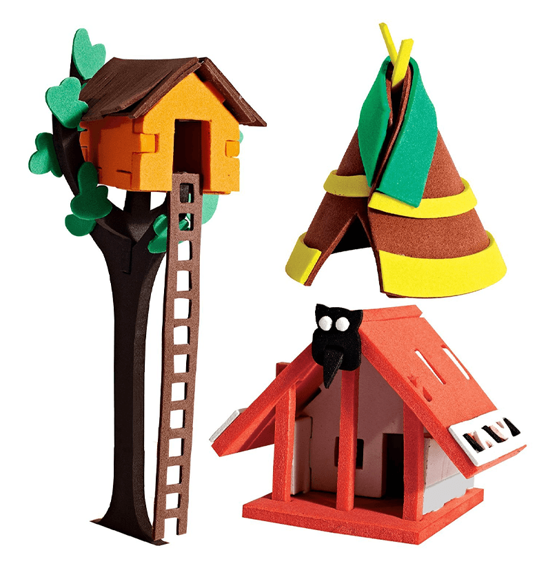 Puzzle din spuma - World Wide - 3D Houses | ImagiMake