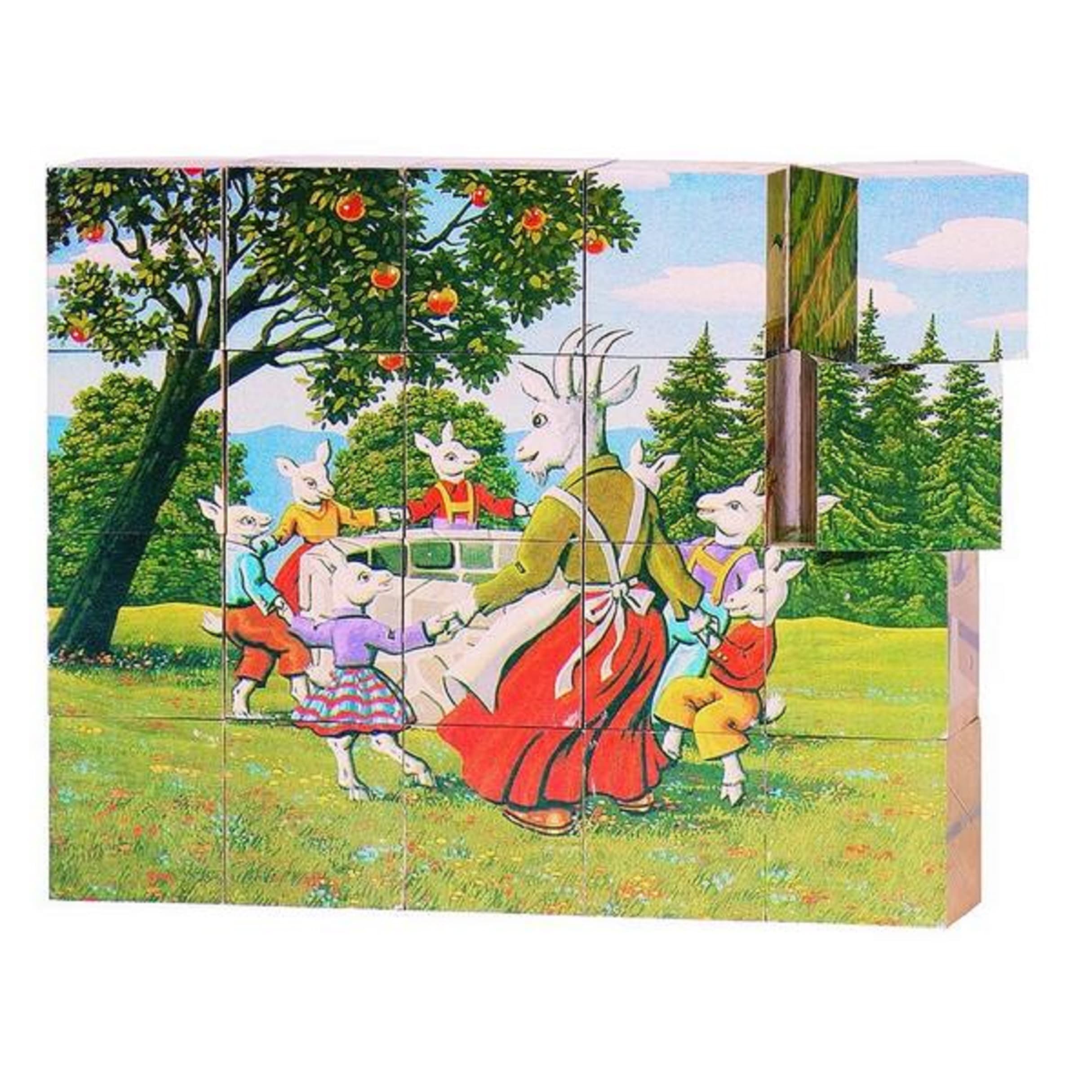 Puzzle din cuburi - Basme | Goki