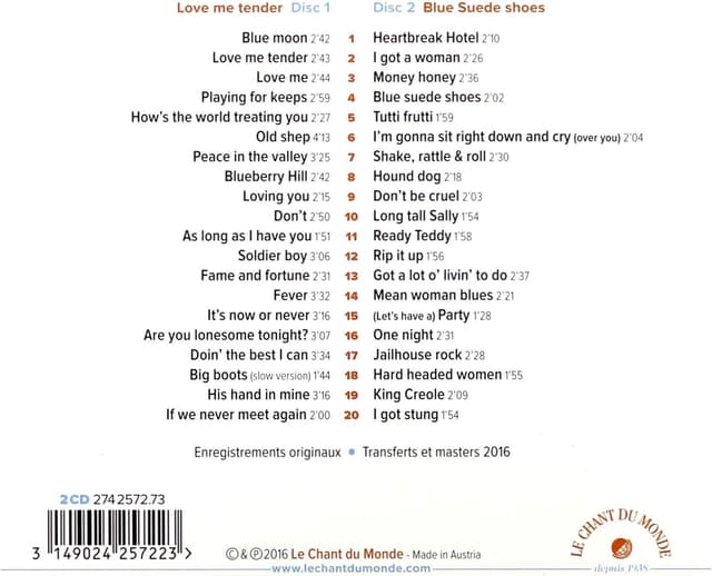 Love Me Tender - Blue Suede Shoes | Elvis Presley