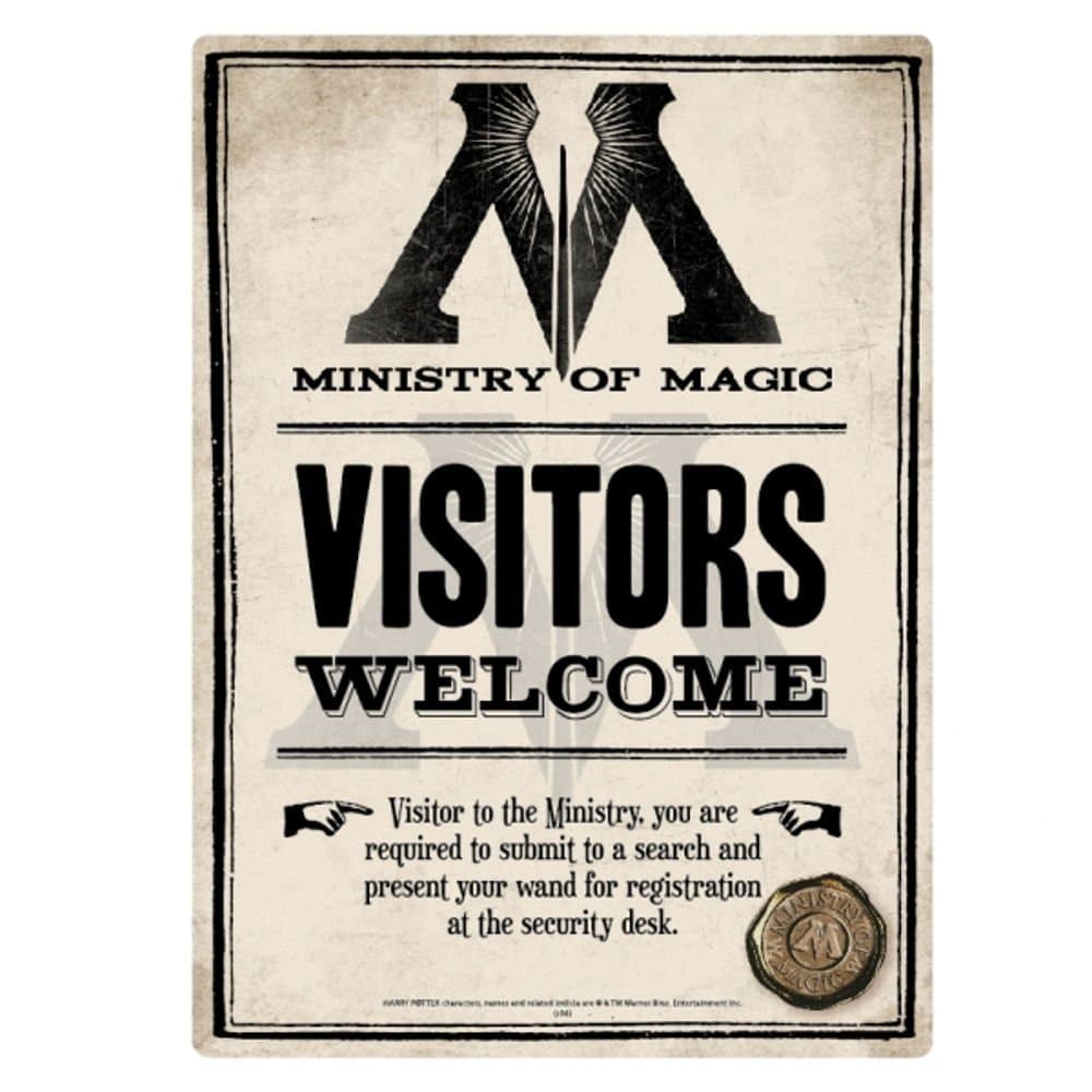 Placuta metalica - Harry Potter Ministry Of Magic | Half Moon Bay