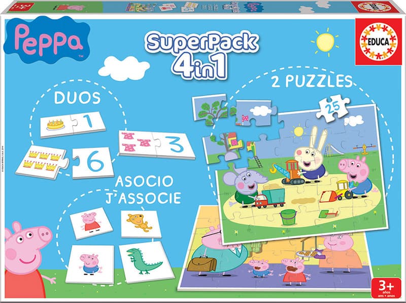 Puzzle 4in1 - Peppa Pig | Educa