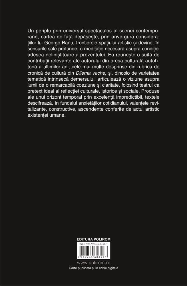 Viata si teatru pe Scena lumii | George Banu