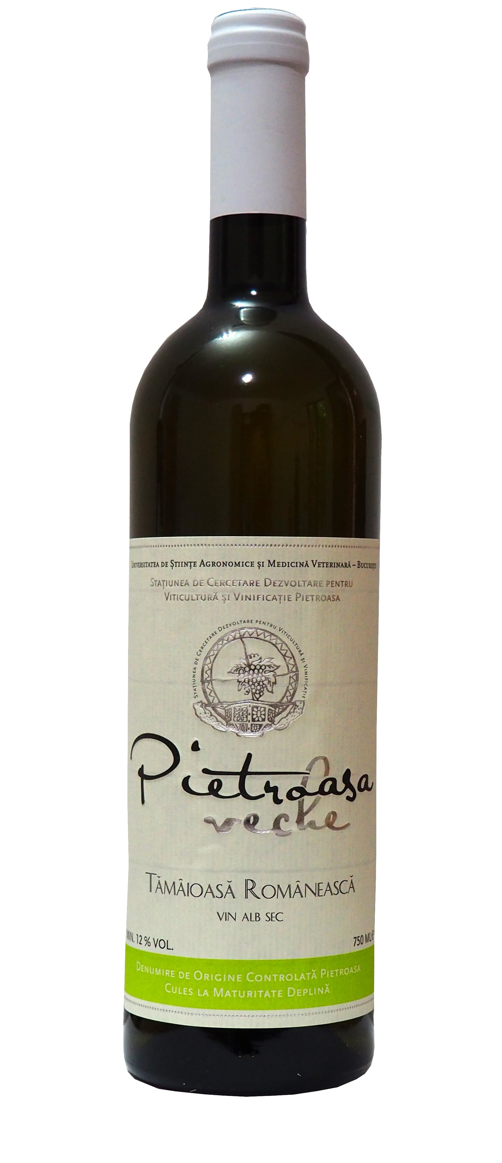 Vin alb Pietroasa Veche - Tamaioasa Romaneasca, 2017, sec | Pietroasa Veche