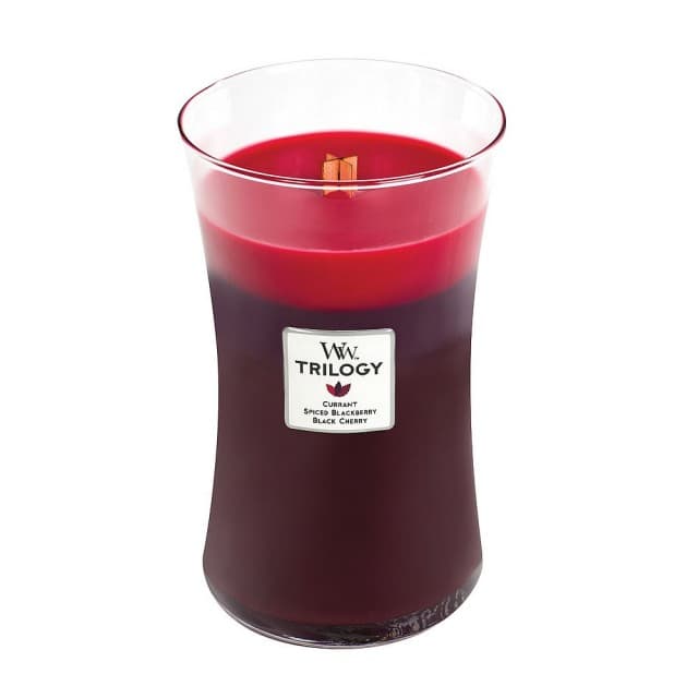 Lumanare parfumata - Large Trilogy - Sun Ripened Berries | WoodWick
