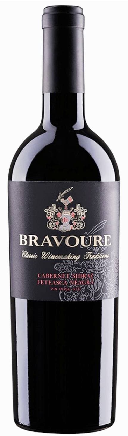 Vin rosu - Bravoure, Cabernet Sauvignon, Shiraz, Feteasca Neagra, sec, 2017 | Chateau Cristi