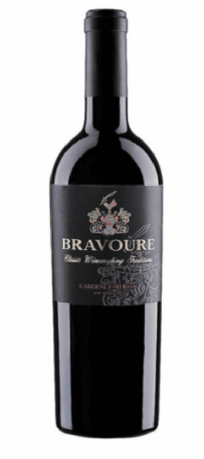 Vin rosu - Bravoure, Cabernet Sauvignon, Merlot, sec, 2017 | Chateau Cristi