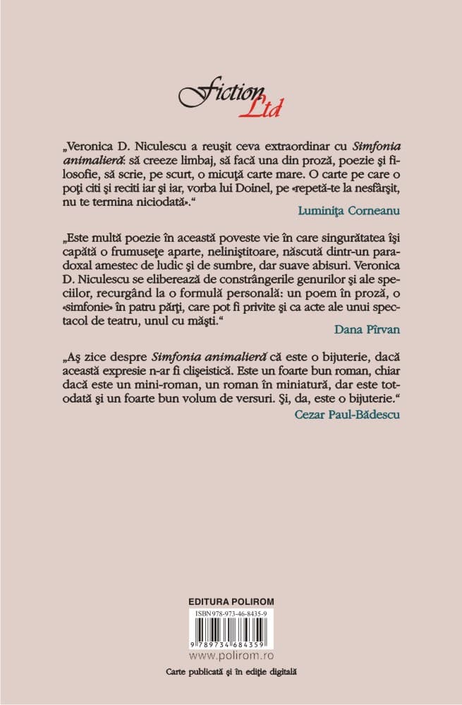 Simfonia animaliera | Veronica D. Niculescu