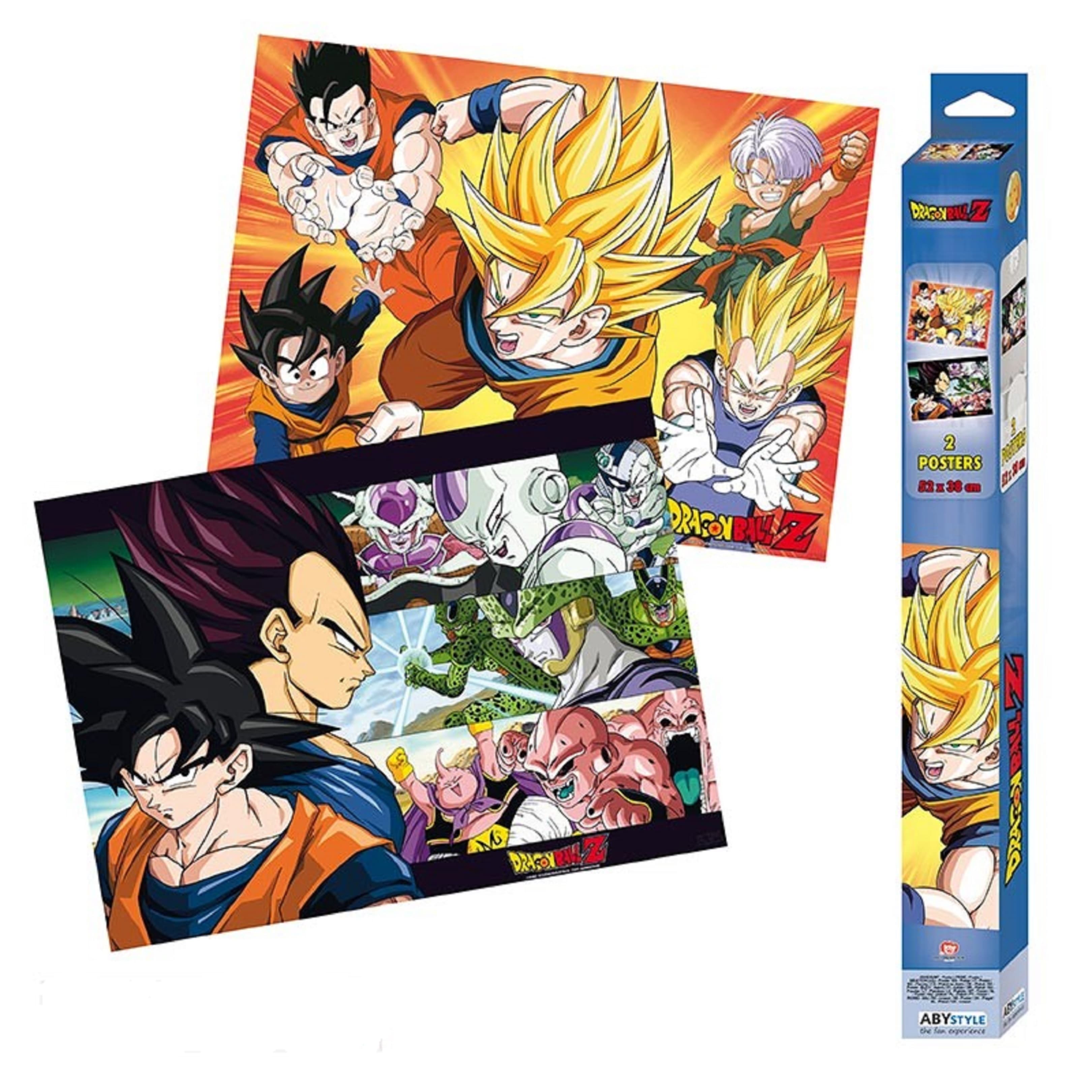 Set 2 postere - Dragon Ball - Saiyans, 52 X 38 cm | AbyStyle