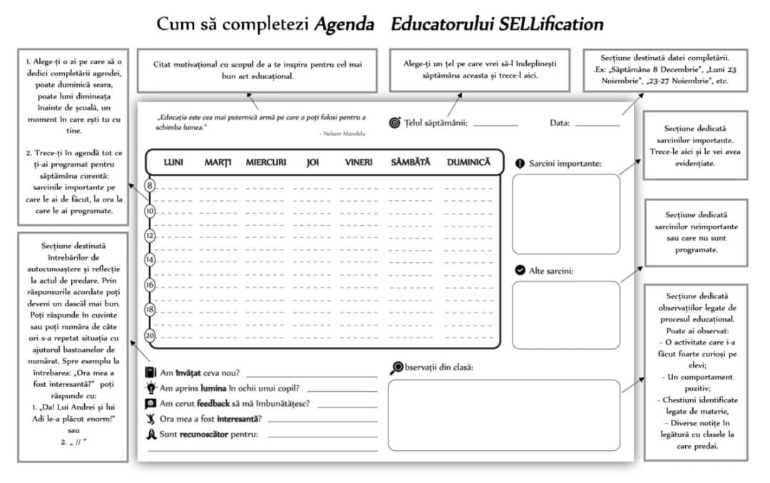 Agenda Educatorului SELLification | Bogdan Vaida, Calin Iepure, Razvan Curcubata