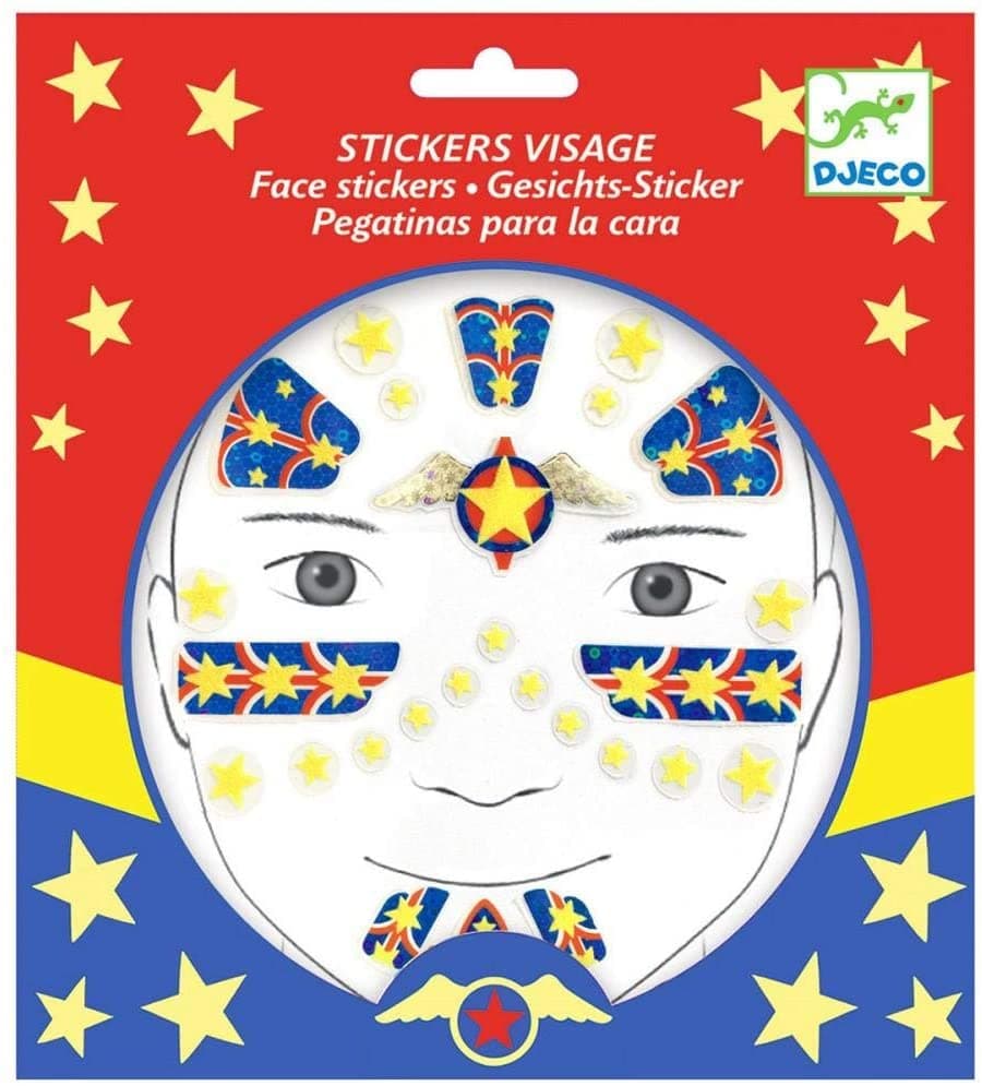 Stickere pentru fata - Supererou | Djeco