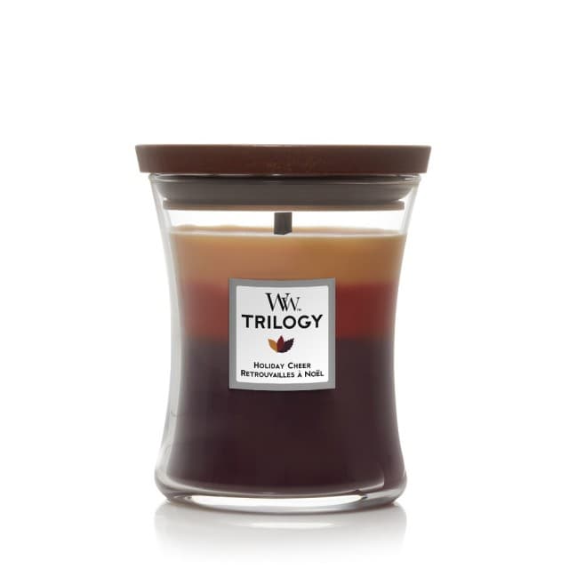 Lumanare parfumata - Medium Jar Trilogy - Holiday Cheer | WoodWick