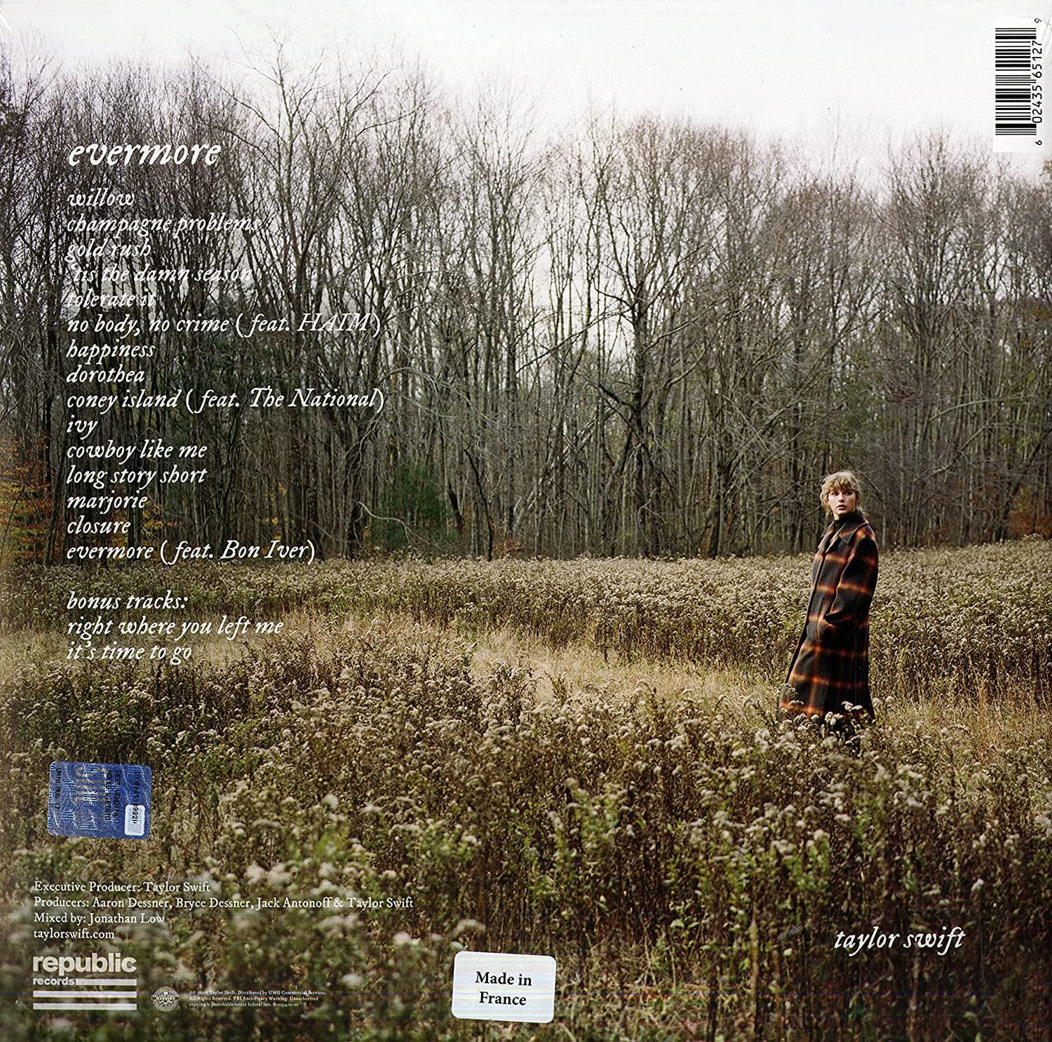 Evermore - Vinyl (Deluxe Edition) | Taylor Swift