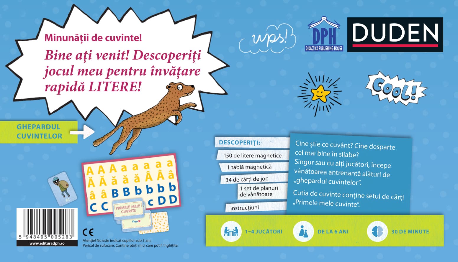 Jocul meu pentru invatare rapida - Litere (Duden) | Didactica Publishing House