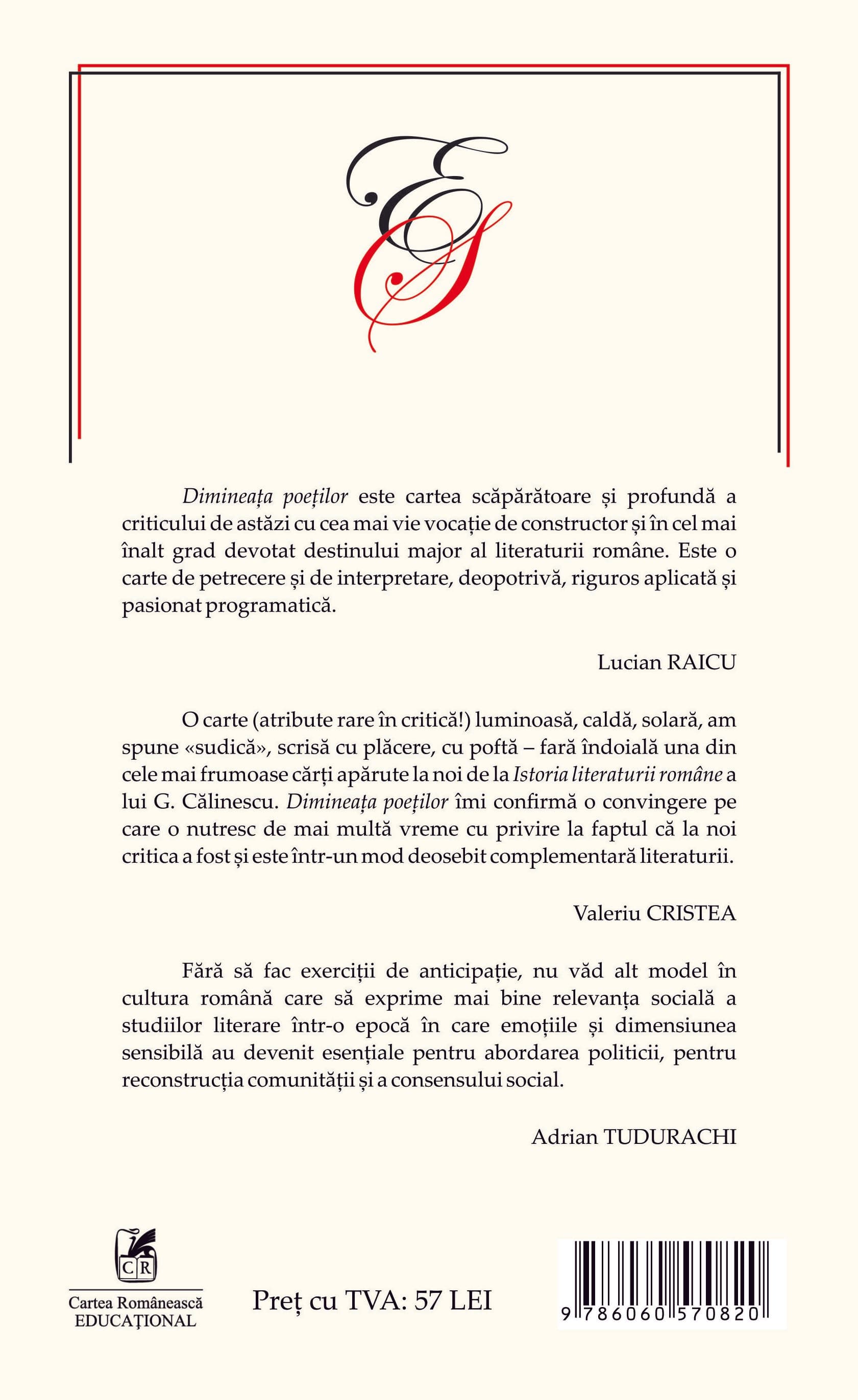 Dimineata poetilor | Eugen Simion