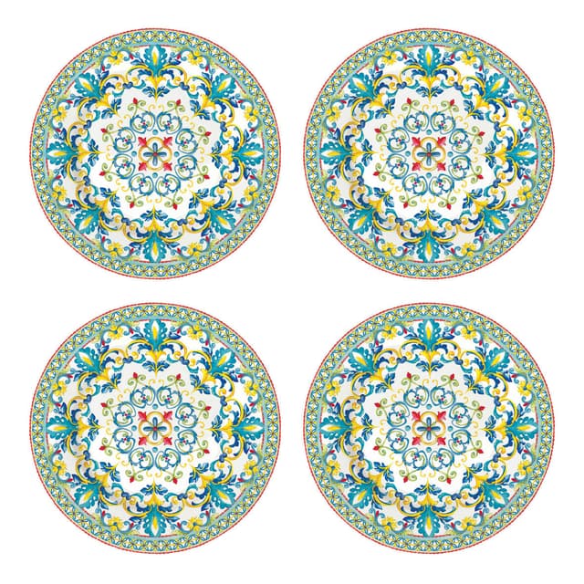 Set 4 farfurii pentru desert - Mediterraneo Blue | Easy Life