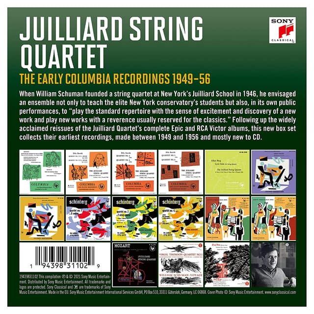 The Early Columbia Recordings 1949-56 | Juilliard String Quartet, Various Artists