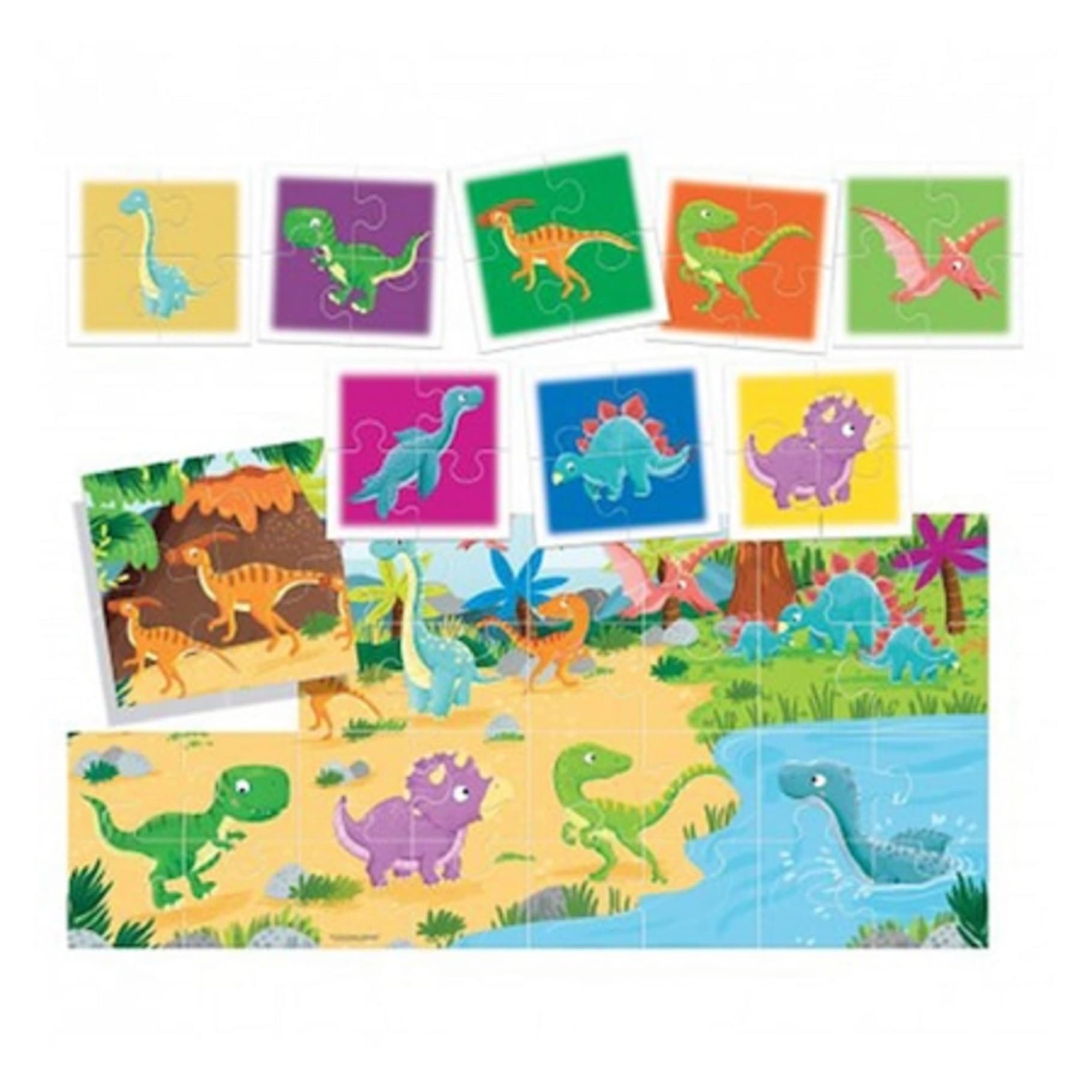 Puzzle - Dinozauri 8 + 1 | Headu