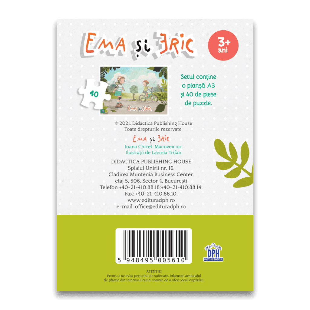 Puzzle - Ema si Eric in parc | Didactica Publishing House