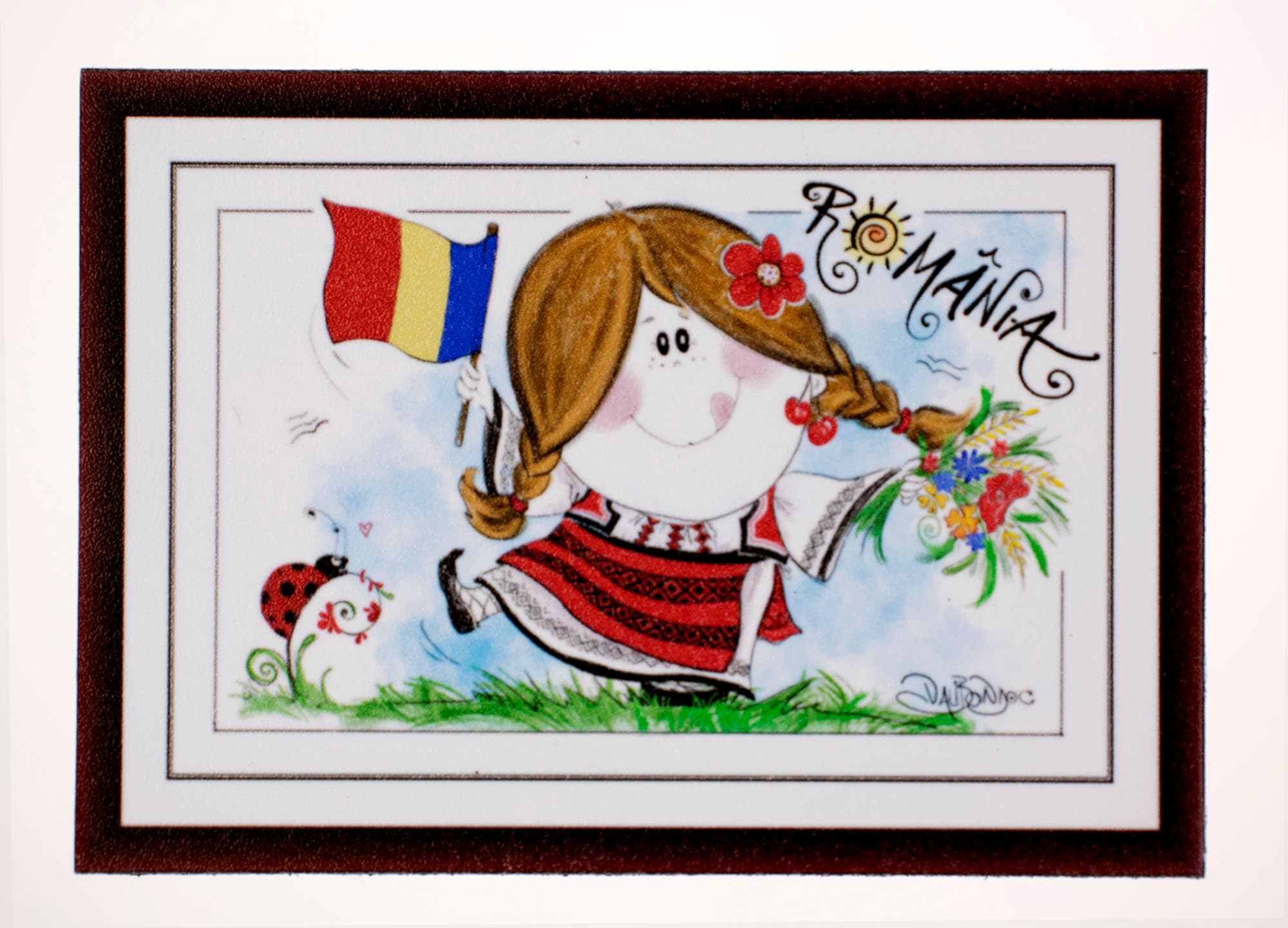 Magnet cu Romania - Romancuta | Vali Bondoc
