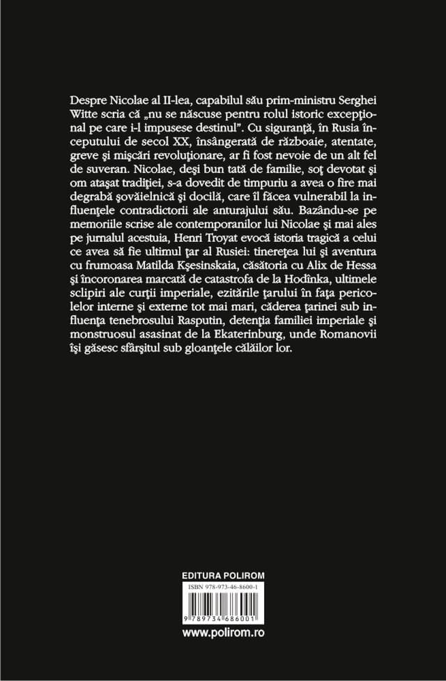 Nicolae al II-lea. Ultimul tar | Henri Troyat