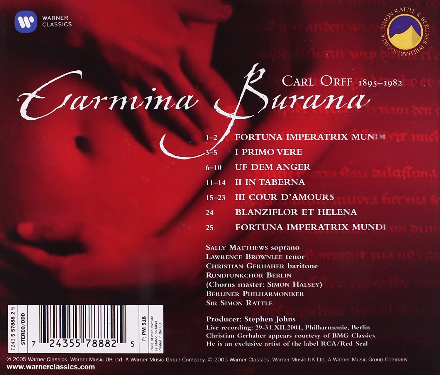 Carl Orff: Carmina Burana | Simon Rattle, Berliner Philharmoniker, Sally Matthews, Lawrence Brownlee, Christian Gerhaher, Rundfunkchor Berlin