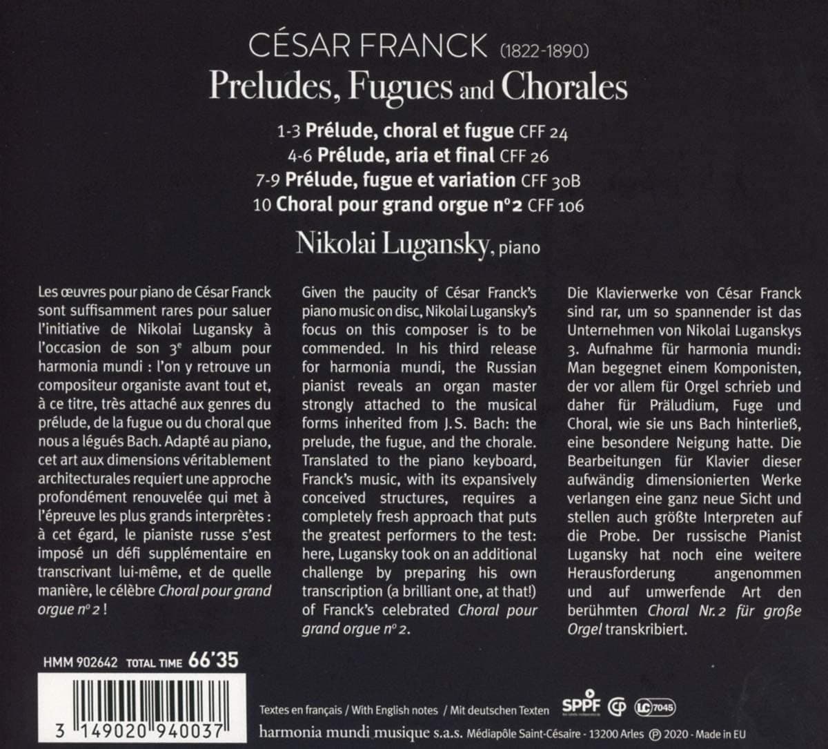 Cesar Franck: Preludes, Fugues & Chorals | Nikolai Lugansky