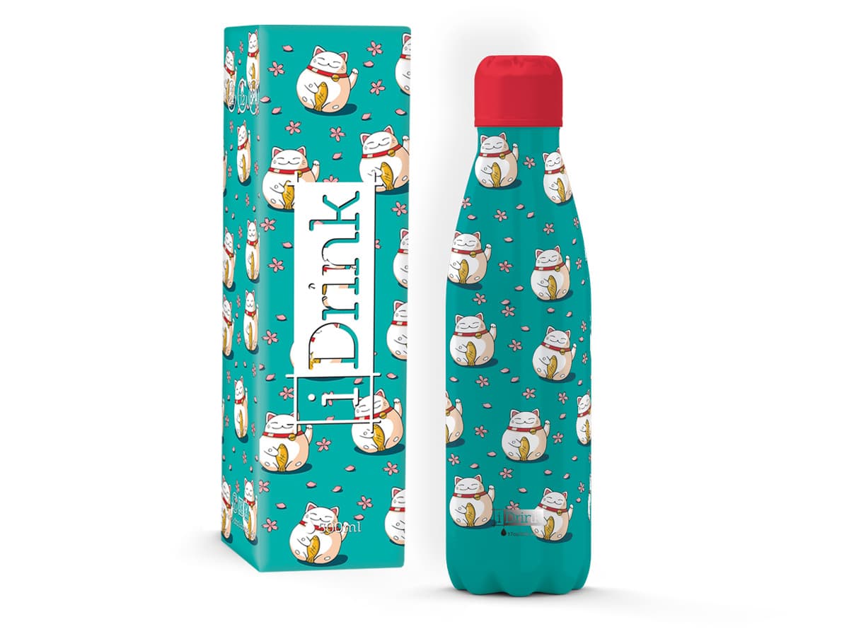 Sticla termoizolanta - Lucky Cat, 500 ml | Total Juggling