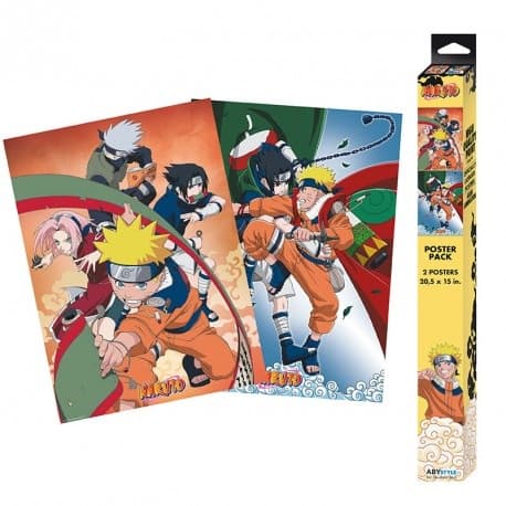 Set 2 Postere - Naruto - Team 7, 52x38 cm |  ABYStyle