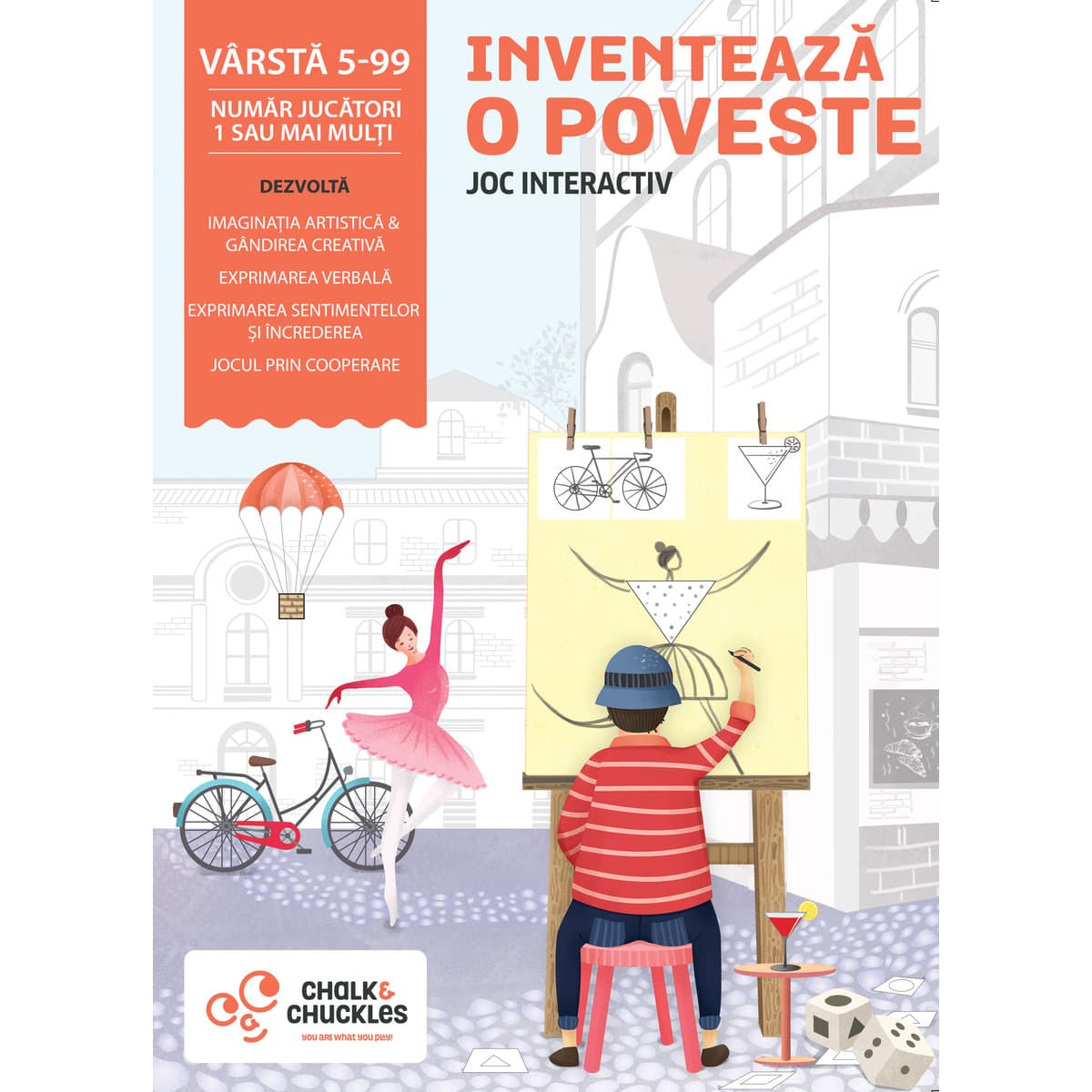 Joc interactiv - Inventeaza o poveste | Chalk & Chuckles