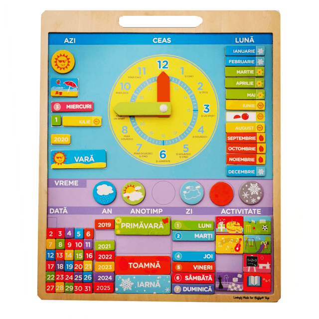 Joc educativ - Calendar Magnetic - Vreme | BigJigs Toys