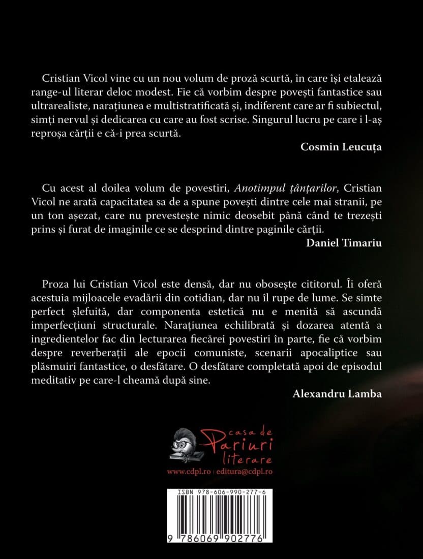 Anotimpul tantarilor | Cristian Vicol