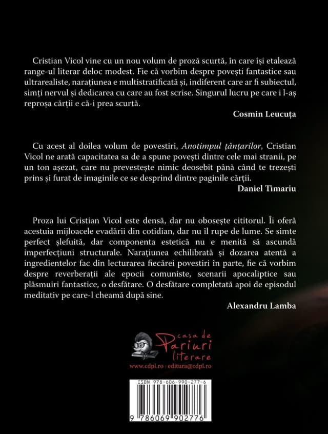Anotimpul tantarilor | Cristian Vicol