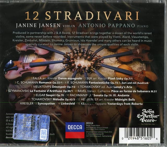 12 Stradivari | Janine Jansen, Antonio Pappano