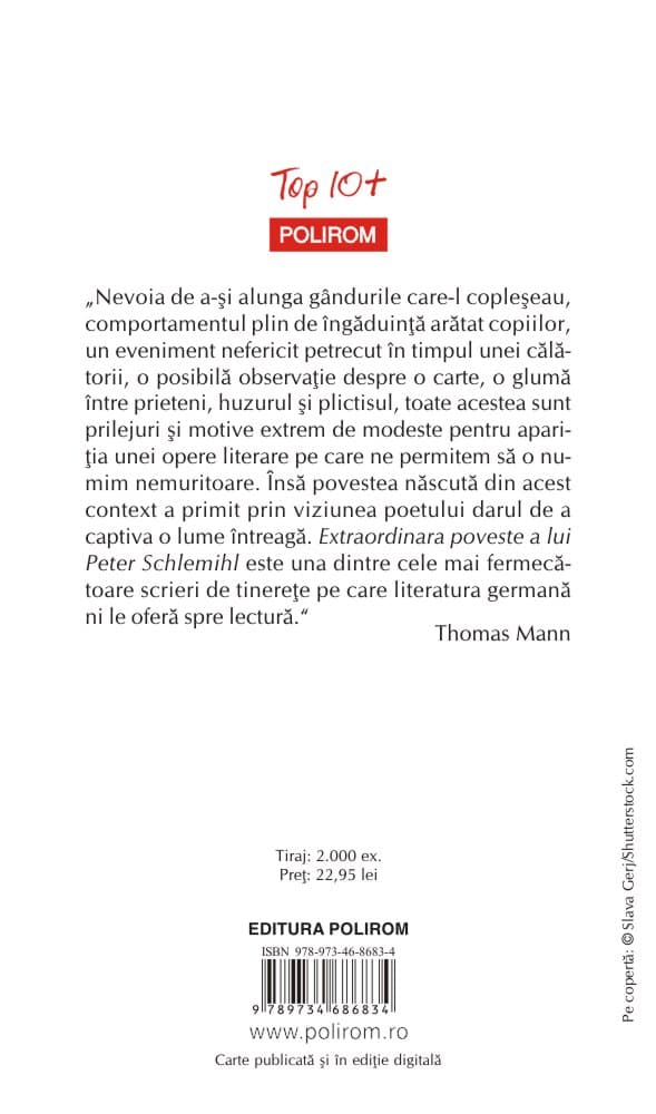 Extraordinara poveste a lui Peter Schlemihl | Adelbert Von Chamisso