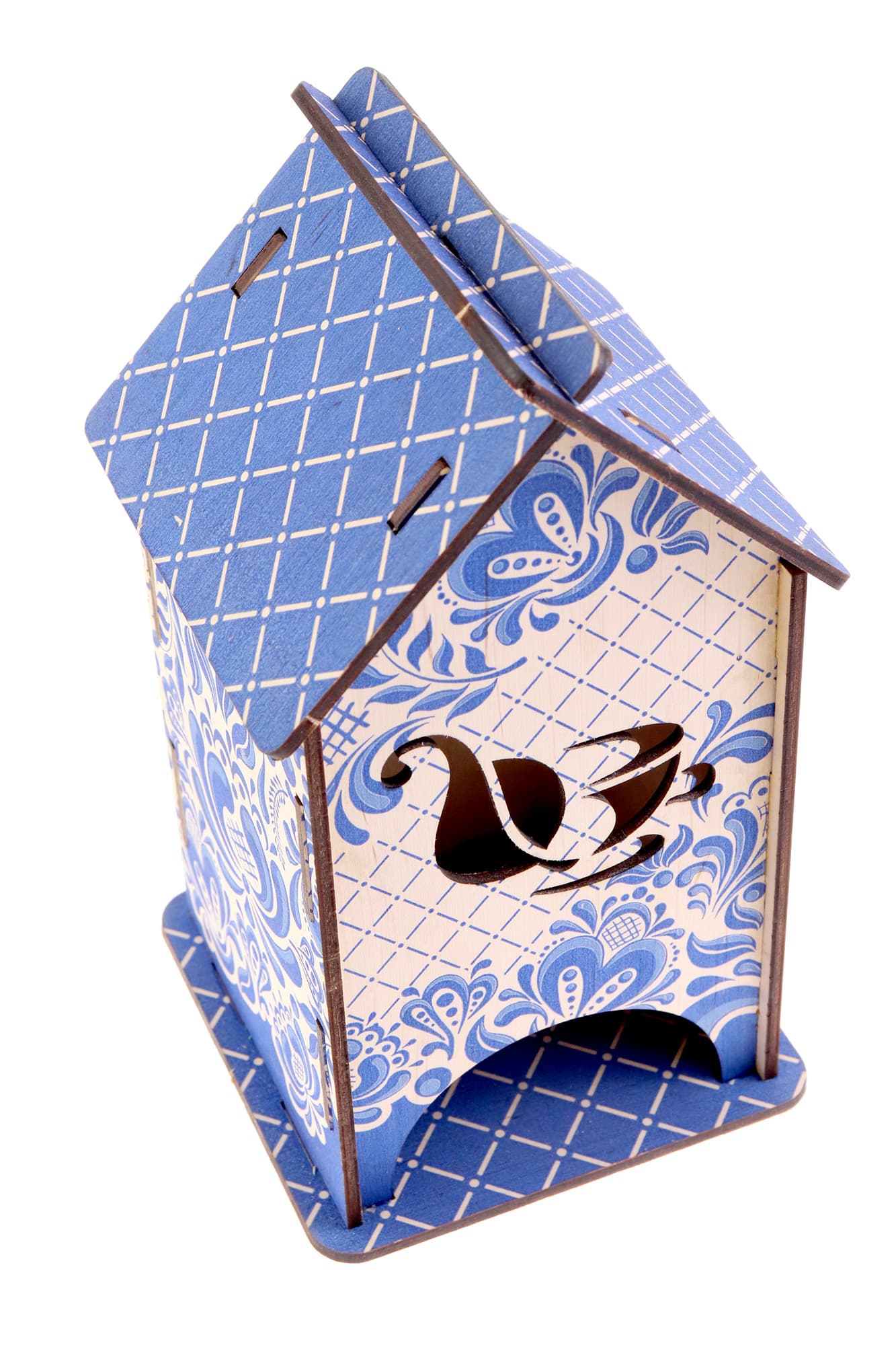 Cutie lemn - Casuta plicuri ceai "Chinez", 20x11.5x11.5cm | Acrilat WoodBox