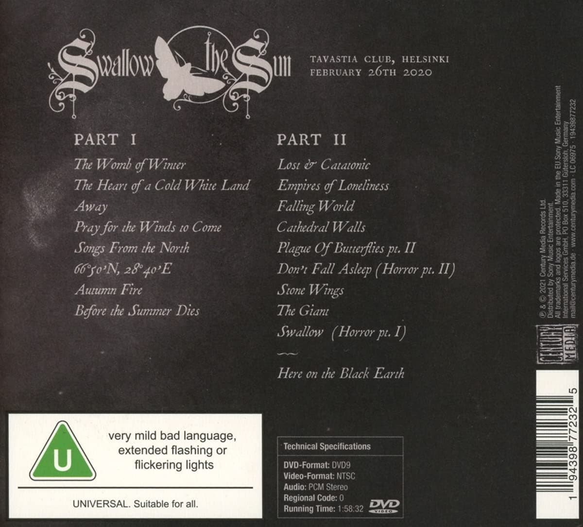 20 Years of Gloom, Beauty And Despair - Live In Helsinki (2xCD+DVD) | Swallow The Sun